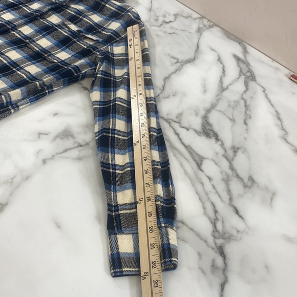 Sojara Button Cropped Jacket Women Size Small Blue Sequin Star Flannel Plaid - Picture 11 of 11